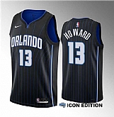 Men's Orlando Magic #13 Jett Howard Black 2023 Draft Icon Edition Stitched Basketball Jersey,baseball caps,new era cap wholesale,wholesale hats